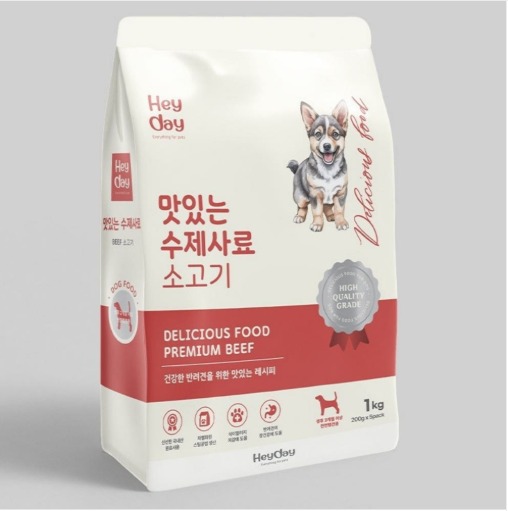 맛있는강아지 수제사료 소고기 1kg